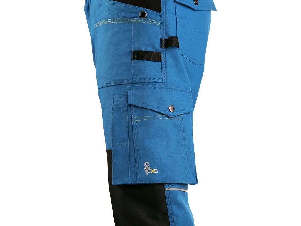 Nohavice 3/4 CXS STRETCH, pánske, stredne modré-čierne